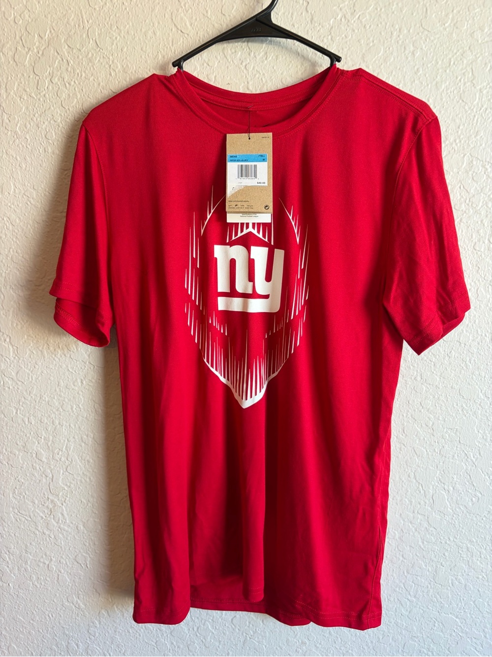 NWT New York Giants Nike Red DriFit T-Shirt - Men’s Medium